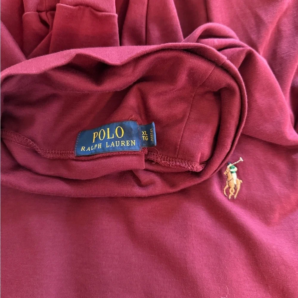 Ralph Lauren Men's Burgundy Turtleneck Sweater